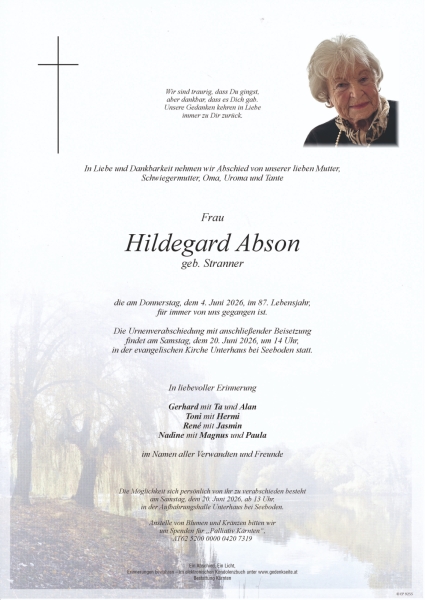 Parte Hildegard Abson