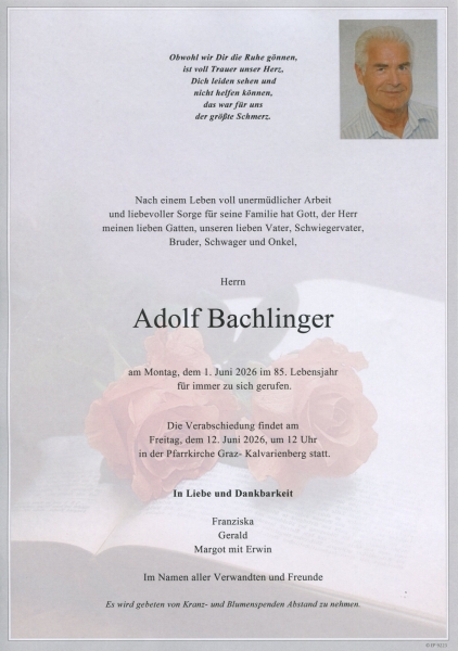 Parte von Adolf Bachlinger