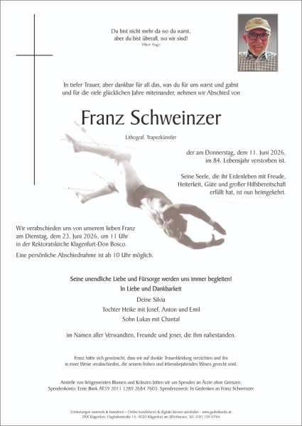 Parte von Franz Schweinzer