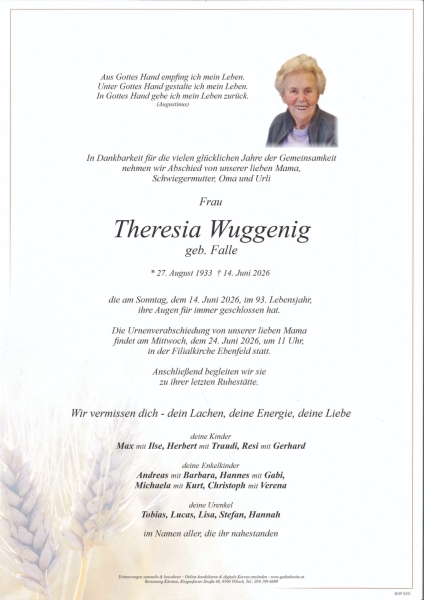 Parte von Theresia Wuggenig