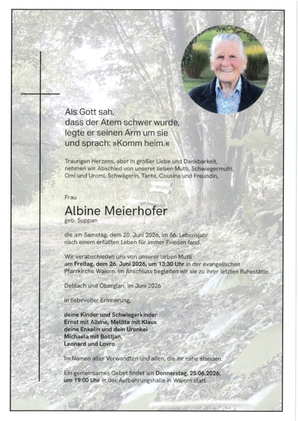 Parte von Albine Meierhofer