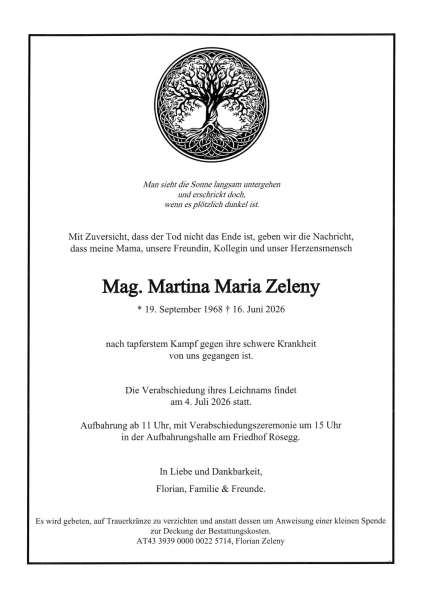 Parte von Mag. Martina Maria Zeleny