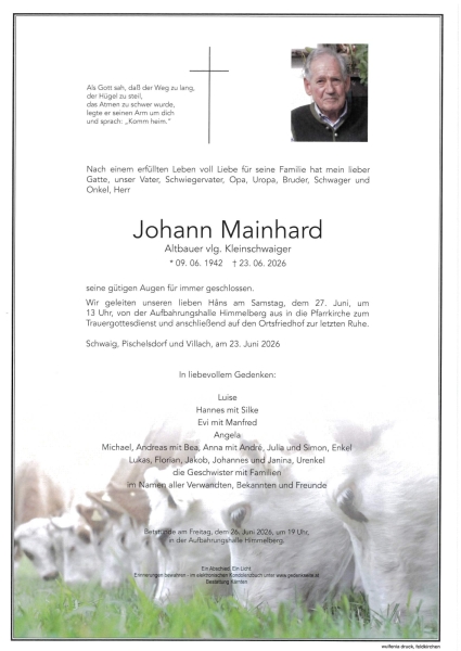 Parte von Johann  Mainhard