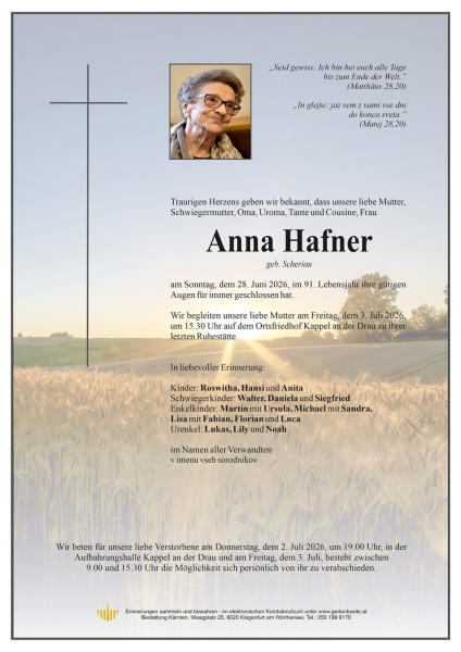 Parte von Anna Hafner