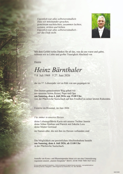 Parte von Heinz Bärnthaler