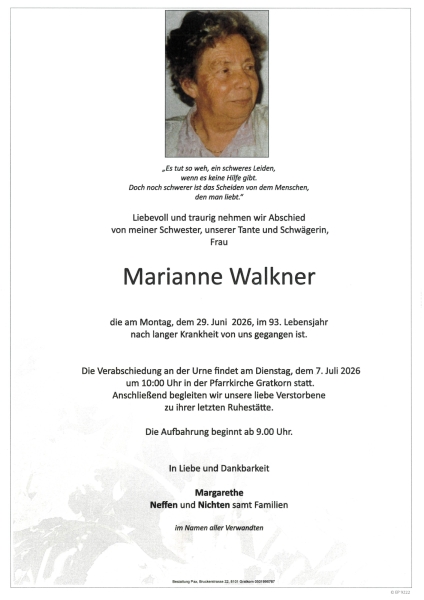 Parte von Marianne Walkner