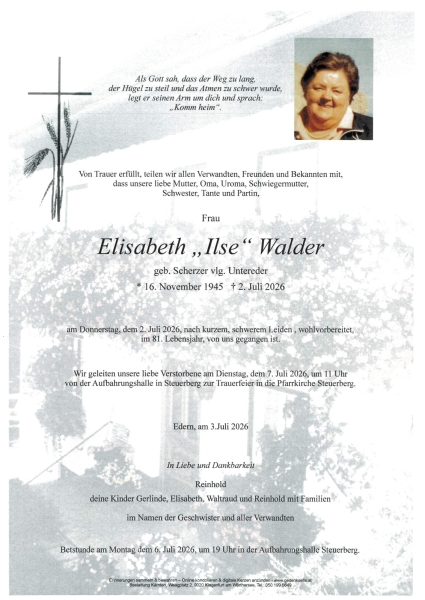 Parte Elisabeth   Walder