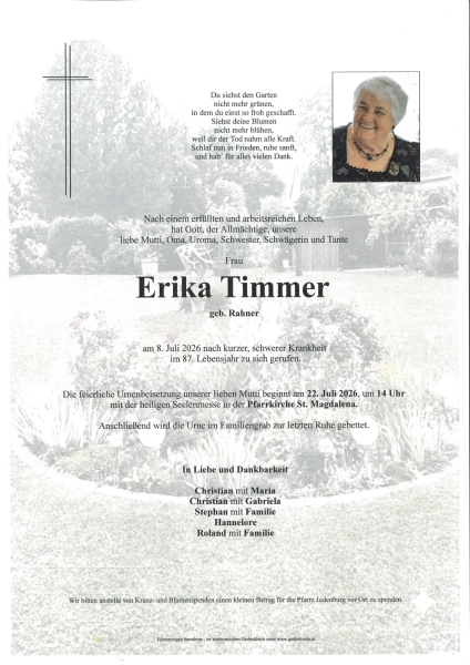 Parte von Erika  Timmer