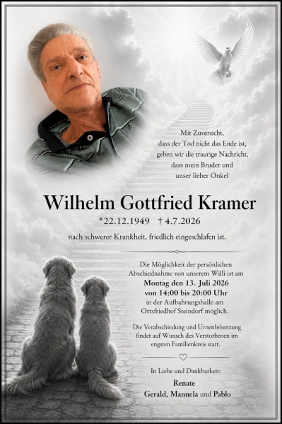 Parte von Wilhelm Gottfried Kramer