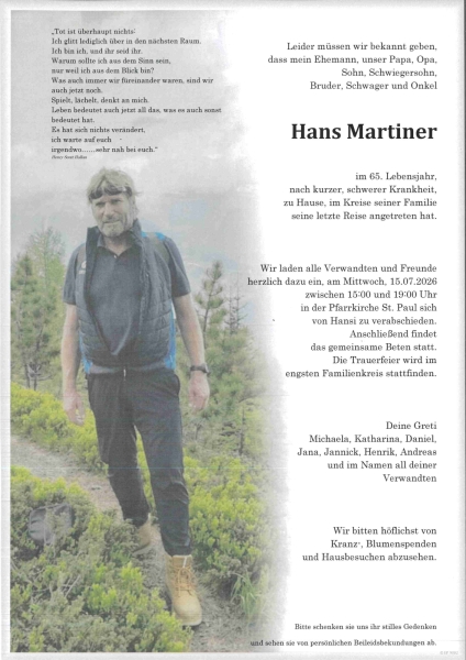 Parte von Hans  Martiner