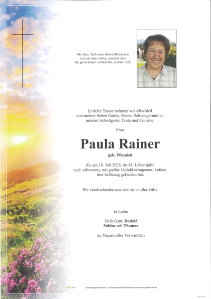 Parte von Paula Rainer