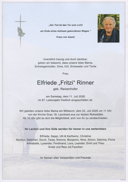 Parte von Elfriede  Rinner
