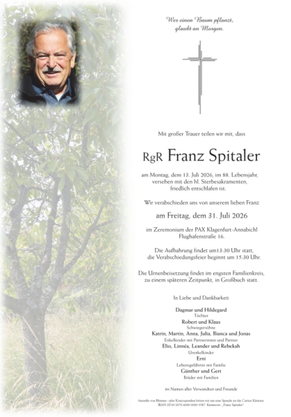 Parte von Franz  Spitaler