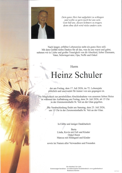 Parte von Heinz Schuler