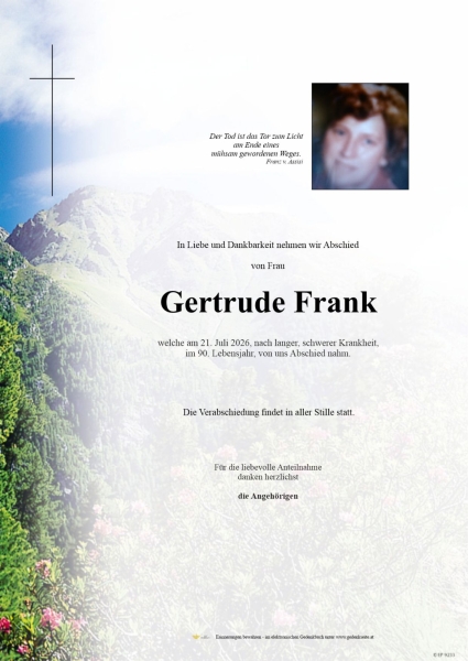 Parte von Gertrude Frank