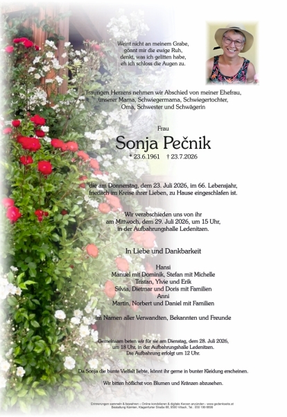 Parte von Sonja Pečnik