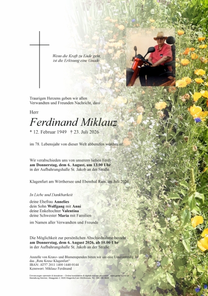 Parte von Ferdinand  Miklauz