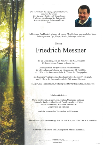 Parte von Friedrich Messner