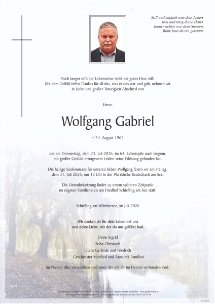 Parte von Wolfgang Gabriel