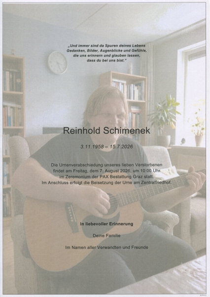 Parte von Reinhold Schimenek