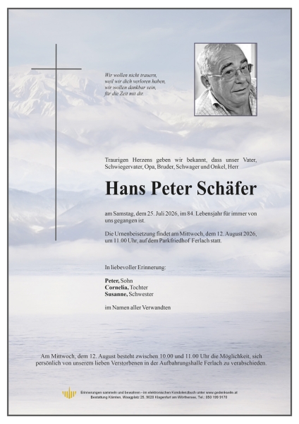 Parte von Schäfer Hans Peter