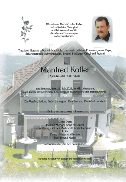 Parte von Manfred  Kofler