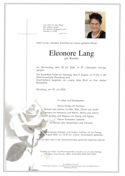 Parte von Eleonore  Lang