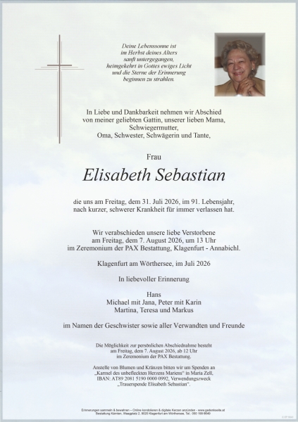 Parte von Elisabeth Sebastian