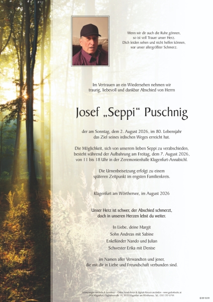 Parte von Josef  "Seppi" Puschnig