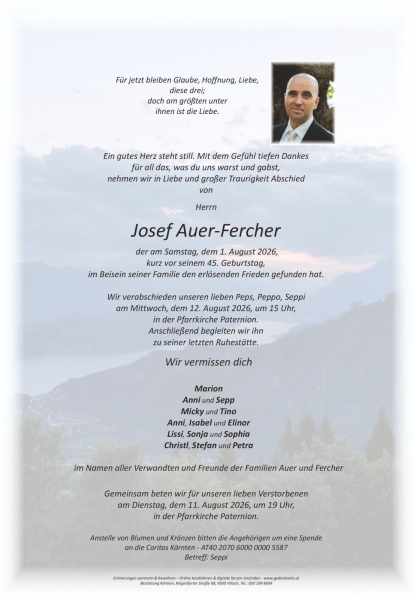 Parte von Josef Auer-Fercher