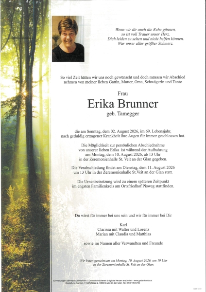 Parte von Erika Brunner