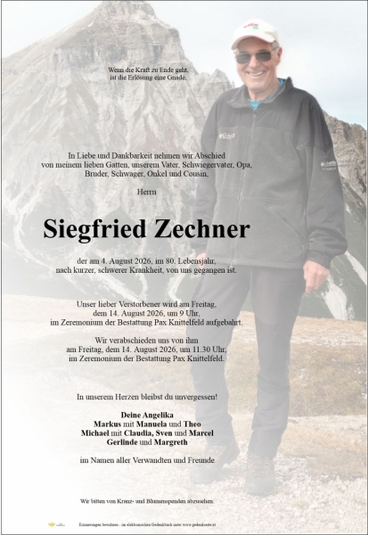 Parte von Siegfried  Zechner