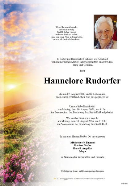 Parte von Hannelore Rudorfer