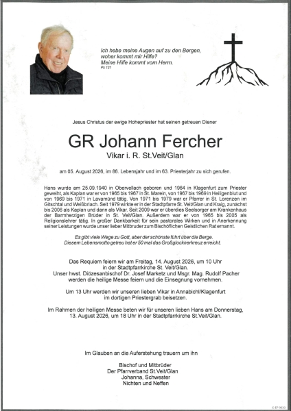 Parte von Johann Fercher