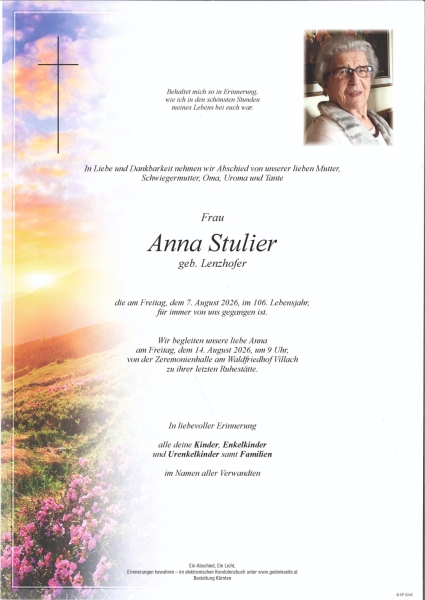 Parte von Anna Stulier