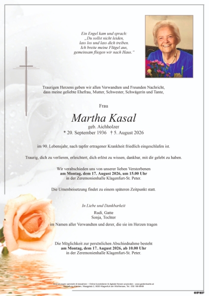 Parte von Martha Kasal
