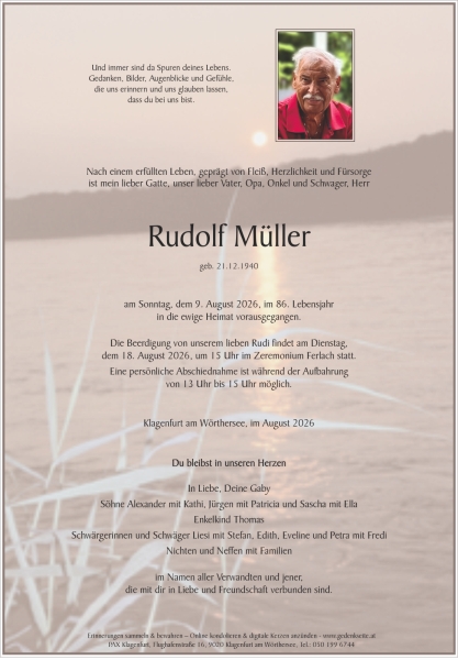 Parte von Rudolf Müller