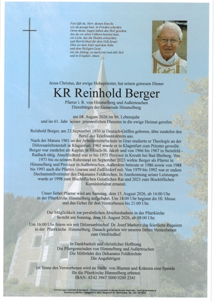 Parte von Reinhold  Berger