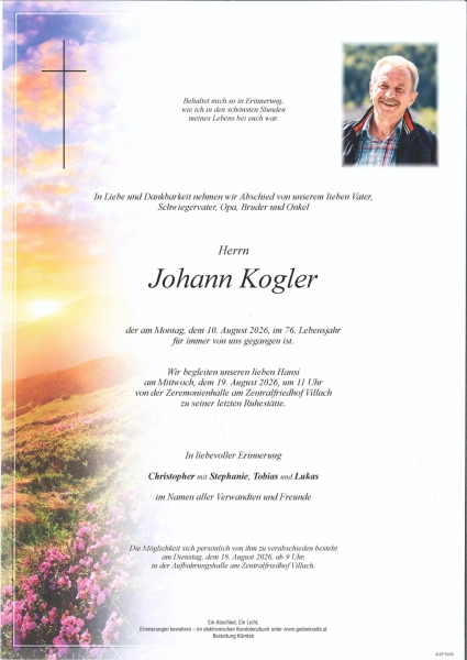 Parte Johann Kogler