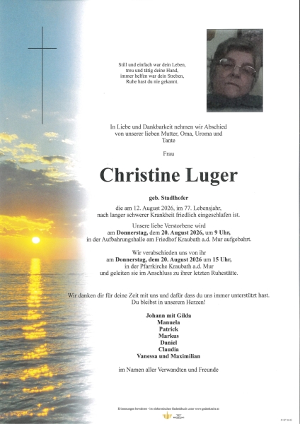 Parte Christine  Luger