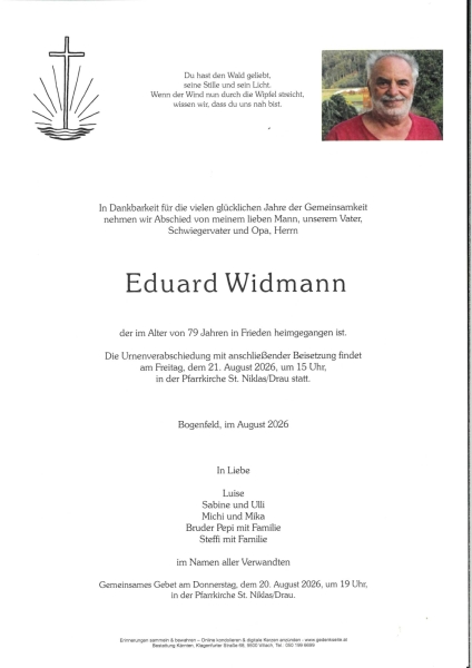 Parte von Eduard Widmann