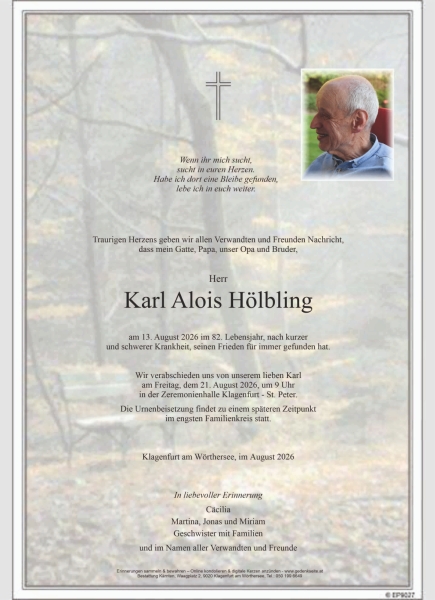 Parte von Karl Alois Hölbling