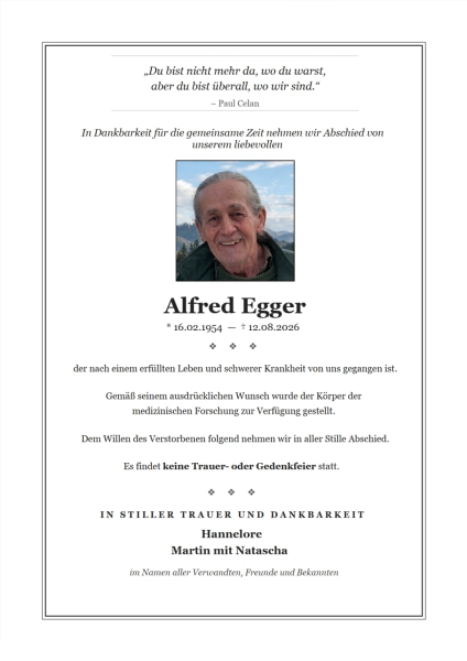 Parte von Alfred  Egger