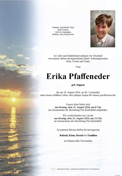 Parte von Erika  Pfaffeneder