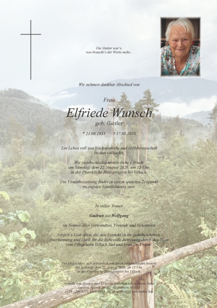 Parte Elfriede Wunsch