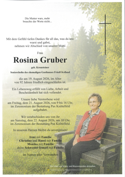 Parte Rosina Gruber