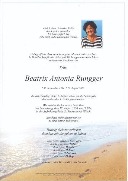 Parte von Beatrix Antonia Rungger