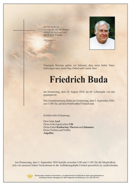 Parte von Friedrich Buda