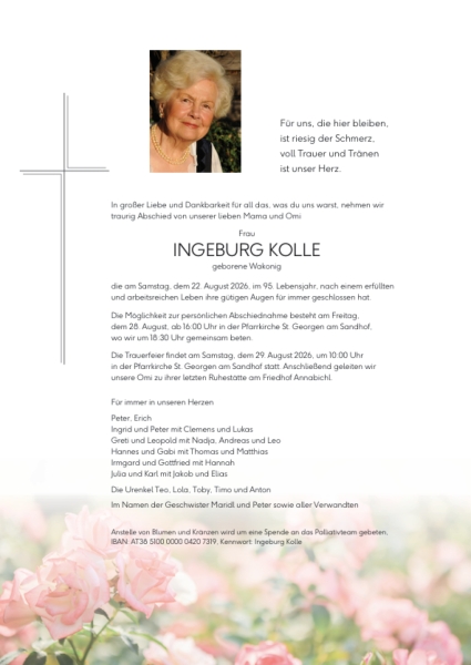Parte von Ingeburg Kolle