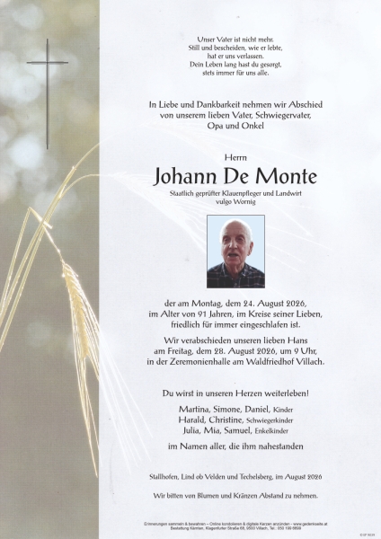 Parte Johann De Monte